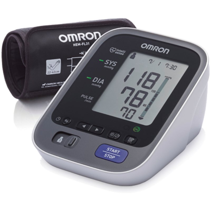 OMRON M7 Intelli IT Upper Arm Blood Pressure Monitor with Bluetooth and Intelli Wrap Cuff