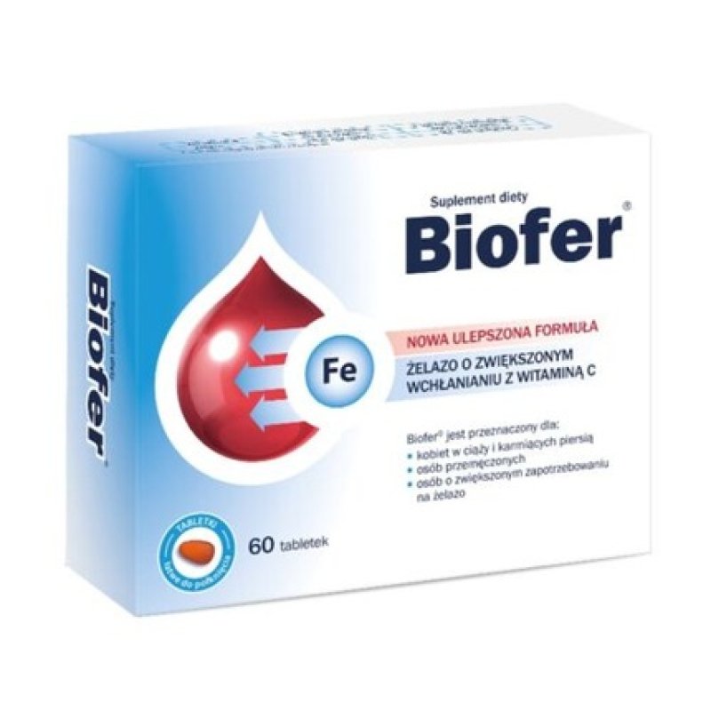 BIOFER Iron Supplement for Increased Absorption and Blood Health 60 Tablets