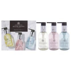 Molton Brown Floral And Aromatic Hand Care Collection Set 3 Pieces 33oz Each Of Orange And Bergamot Delicious Rhubarb
