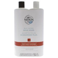 Nioxin System 4 Duo 2 Pieces 338oz Shampoo And 338oz Conditioner For Unisex