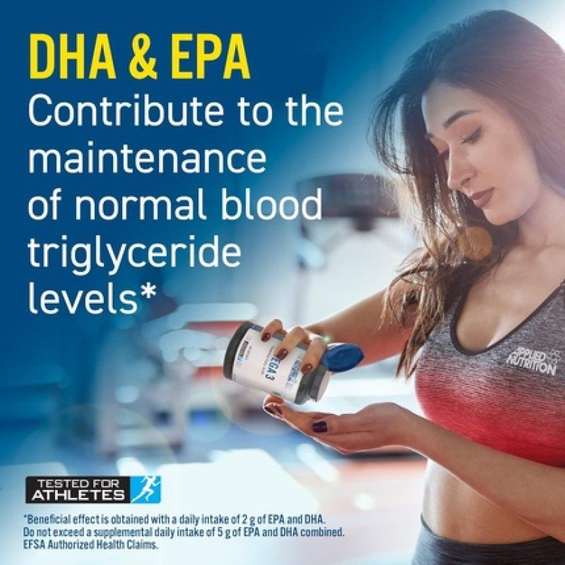 Applied Nutrition Omega 3 Fish Oil 1000mg 180mg EPA & 120mg DHA
