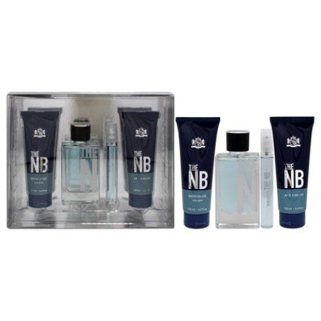 New Brand Prestige The New Brand Gift Set For Men 4 Piece Set Including 33oz Eau De Toilette Spray 05oz Eau De Toilette