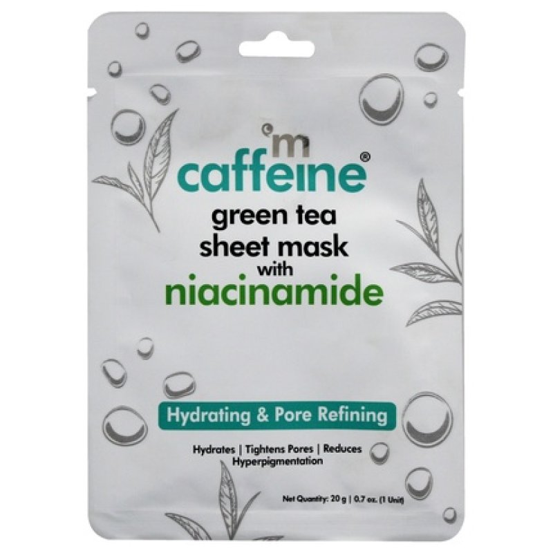 Mcaffeine Green Tea Sheet Mask With Niacinamide 07 Oz