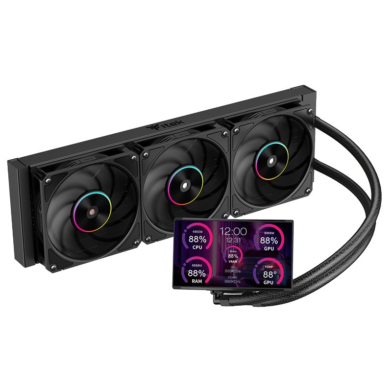 itek THERMORA 50B Processor All-in-one liquid cooler 12 cm Black
