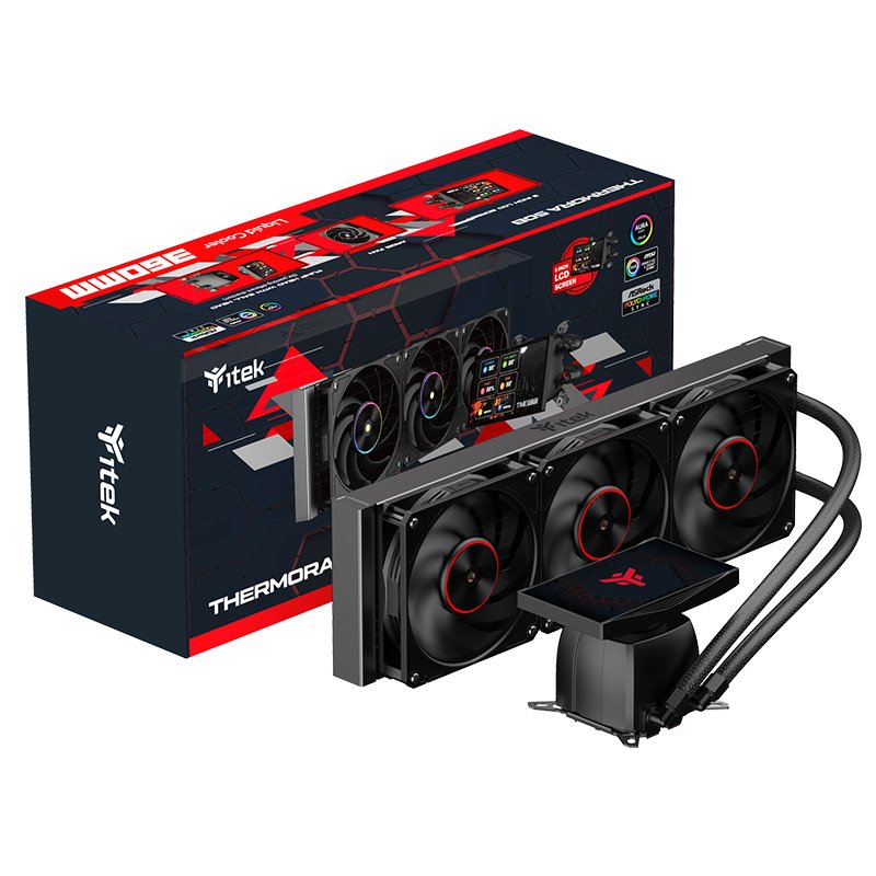 itek THERMORA 50B Processor All-in-one liquid cooler 12 cm Black