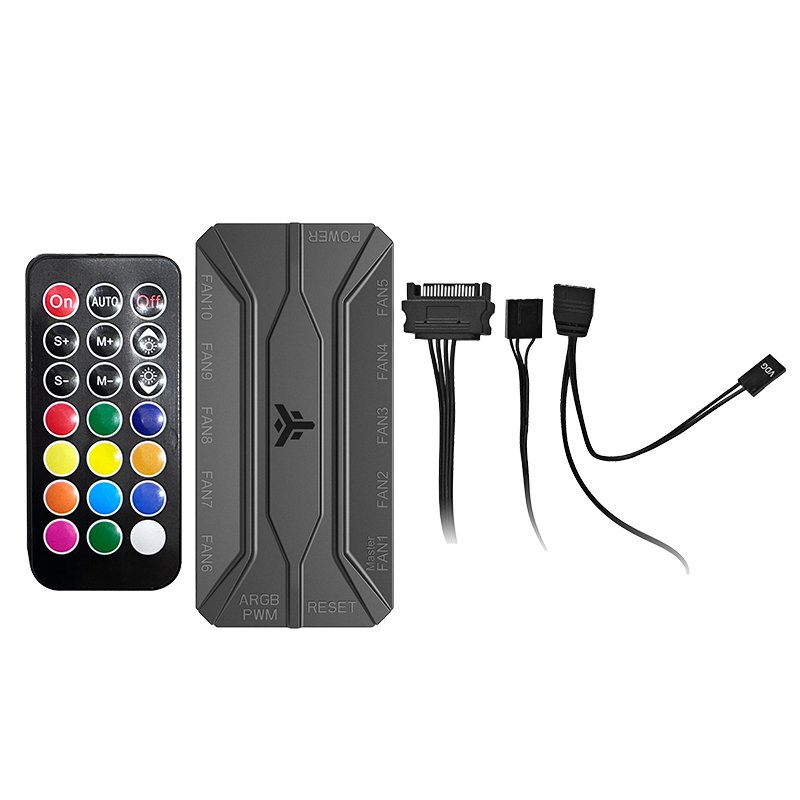 Boitier Moyen Tour ATX iTek Netron ARGB avec panneaux vitrés (Noir/Blanc)