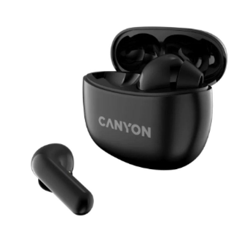 Canyon CNS-TWS5B casque Sans fil Ecouteurs Appels/Musique/Sport/Au quotidien USB Type-C Bluetooth Noir