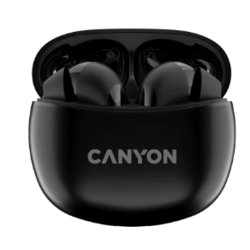 Canyon CNS-TWS5B casque Sans fil Ecouteurs Appels/Musique/Sport/Au quotidien USB Type-C Bluetooth Noir