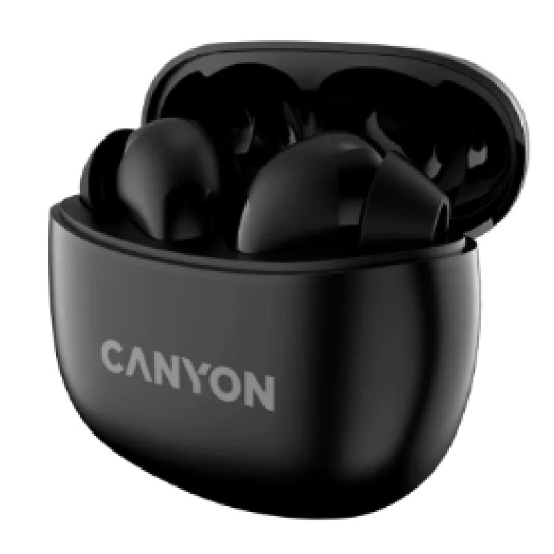 Canyon CNS-TWS5B headphones/headset Wireless In-ear Calls/Music/Sport/Everyday USB Type-C Bluetooth Black