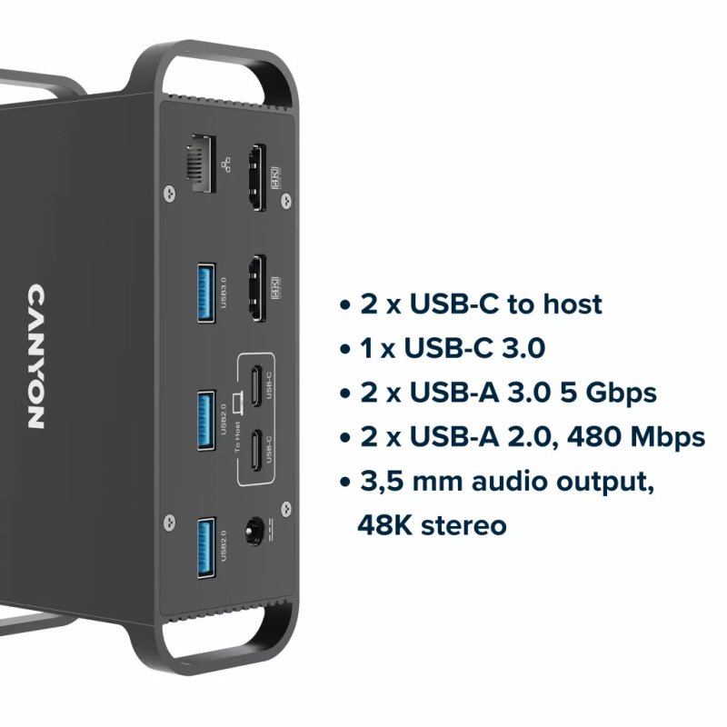 Canyon Docking HDS-95ST 14-in-1 USB-C 100W gray