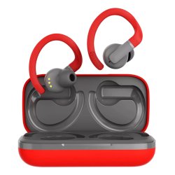 Canyon OnRun 11 Sport Headset True Wireless Stereo (TWS) Ear-hook, In-ear Calls/Music/Sport/Everyday Bluetooth Grey, Red