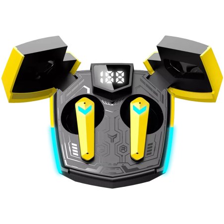 Canyon GTWS-2 Casque Sans fil Crochets auriculaires Gaming USB Type-C Bluetooth Socle de chargement Jaune