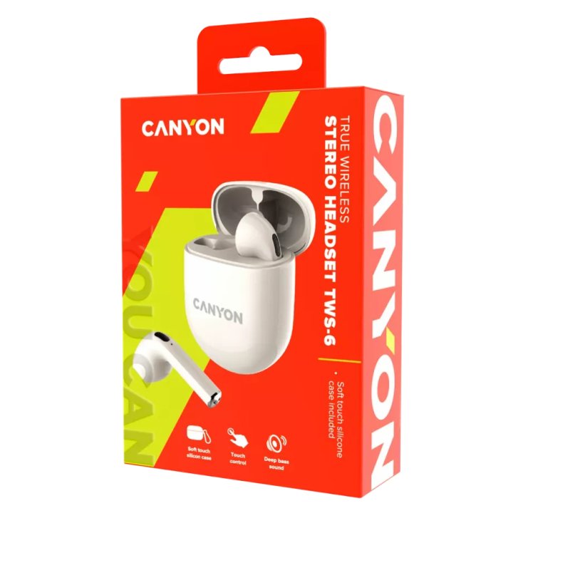 Canyon TWS-6 In-Ear-Buds True Wireless beige