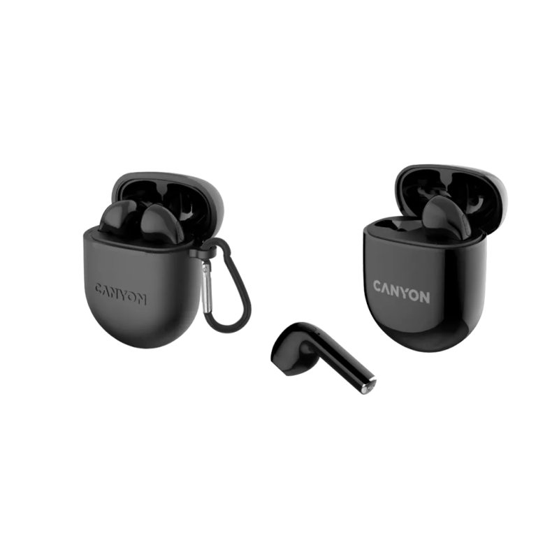 Canyon CNS-TWS6B casque True Wireless Stereo (TWS) Ecouteurs Appels/Musique/Sport/Au quotidien Bluetooth Noir