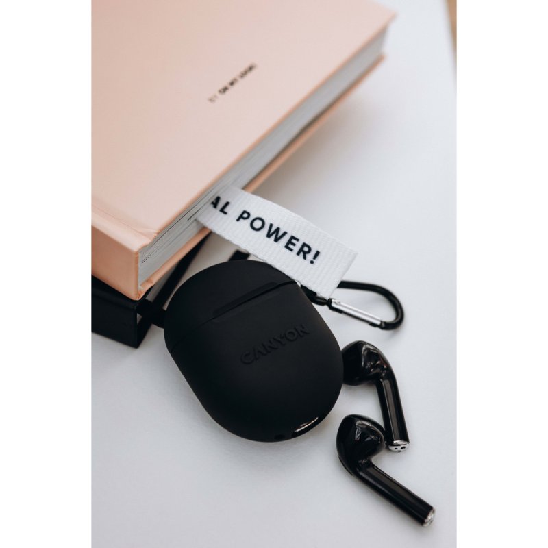 Canyon CNS-TWS6B casque True Wireless Stereo (TWS) Ecouteurs Appels/Musique/Sport/Au quotidien Bluetooth Noir