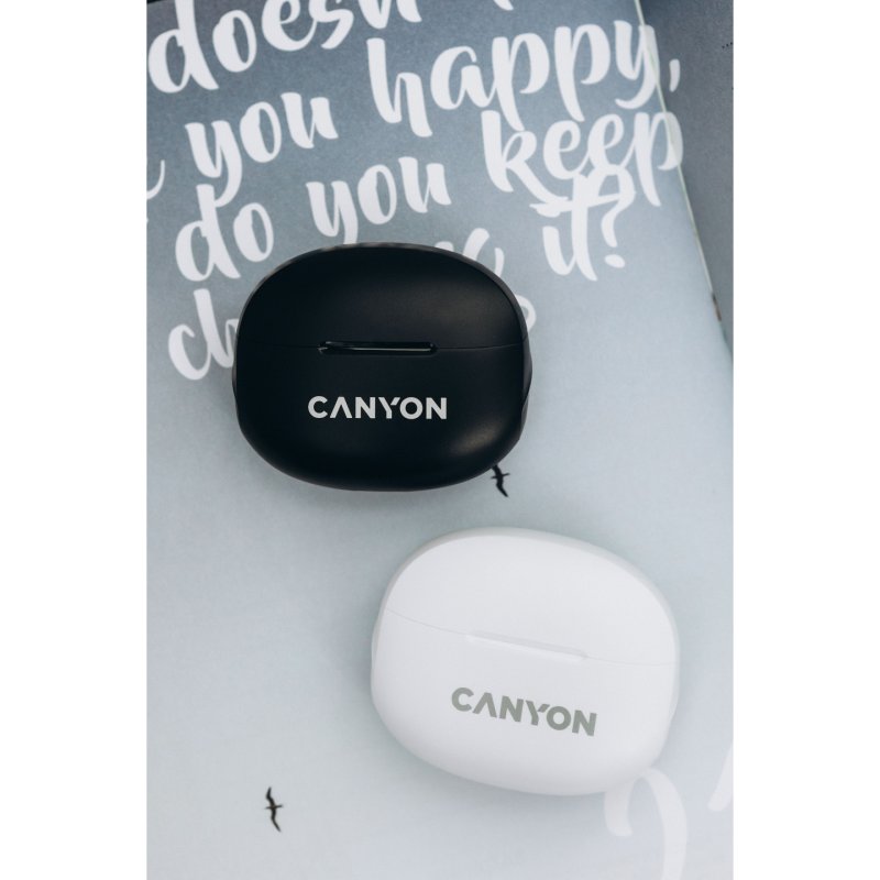 Canyon CNS-TWS8B casque True Wireless Stereo (TWS) Ecouteurs Appels/Musique/Sport/Au quotidien Bluetooth Noir