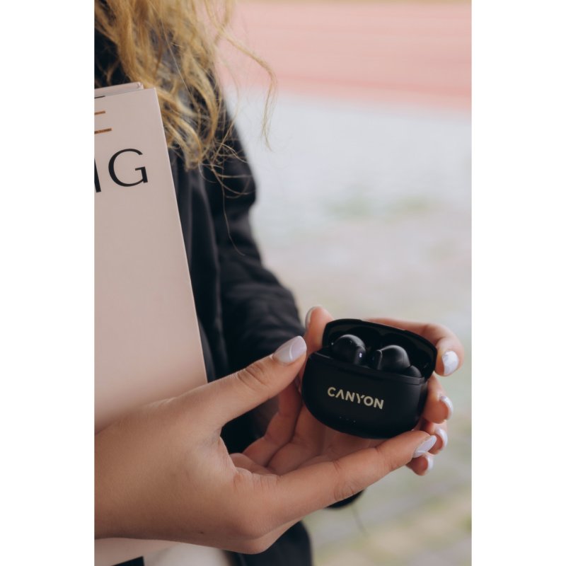 Canyon CNS-TWS8B headphones/headset True Wireless Stereo (TWS) In-ear Calls/Music/Sport/Everyday Bluetooth Black