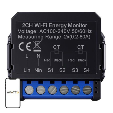 Avatto WiFi WPM16-2 smart bi-directional energy meter