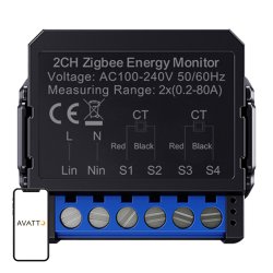 Avatto ZigBee smart bi-directional energy meter ZWPM16-2