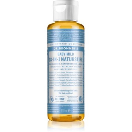 Dr. Bronner's Baby-Mild Liquid Soap - Unscented, 120 ml