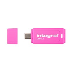 Integral Neon-C INFD32GBNEONCPK3.2 lecteur USB flash 32 Go USB Type-C 3.2 Gen 1 (3.1 Gen 1) Noir