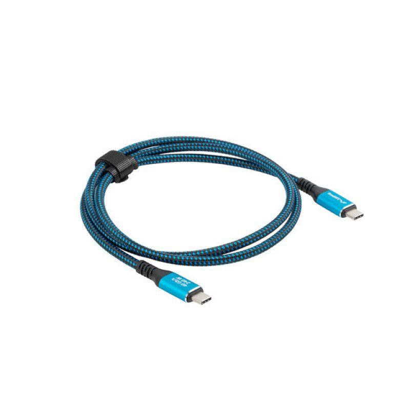 Lanberg CA-CMCM-44CU-0005-BK USB cable USB4 Gen 2x2 0.5 m USB C Black Blue