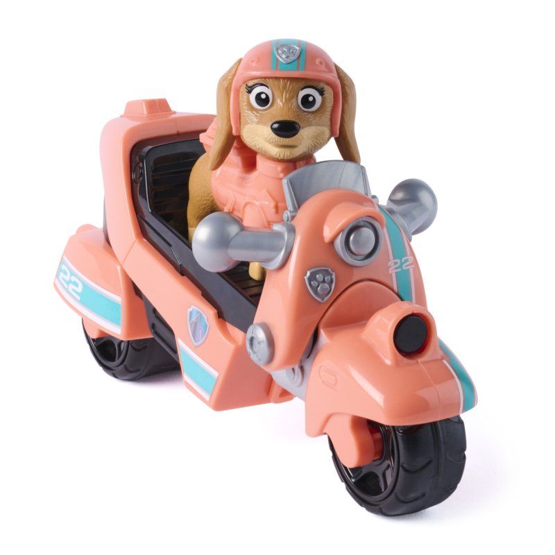 PAW Patrol , Liberty Rescue Motorcycle, Toy Bike with Collectible Action Figure, Sustainably Minded Kids Toys for Boys