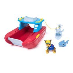 PAW Patrol , Véhicule Sea Patroller avec figurines Chase et requin, 2 modes de patrouille, jouets pour garçons et