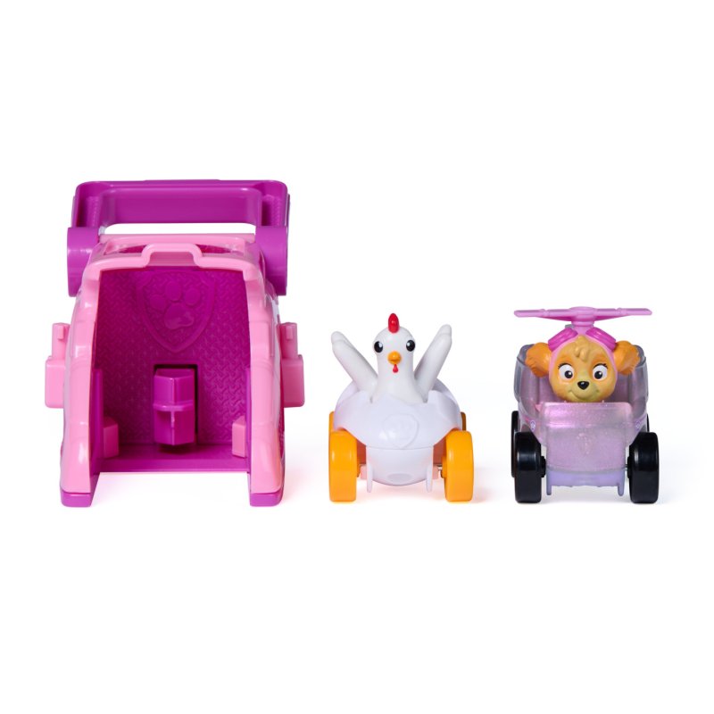 PAW Patrol Skye Pup Squad Launchers with Chickaletta Vehicle 2-Pack, Kids Toys for Boys and Girls Ages 3 and Up