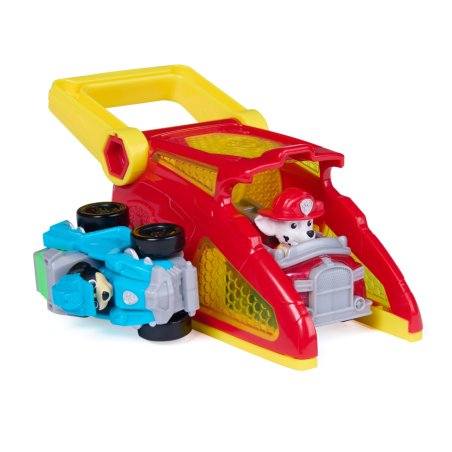 PAW Patrol Marshall Pup Squad Launchers with Rex Vehicle 2-Pack, Kids Toys for Boys and Girls Ages 3 and Up