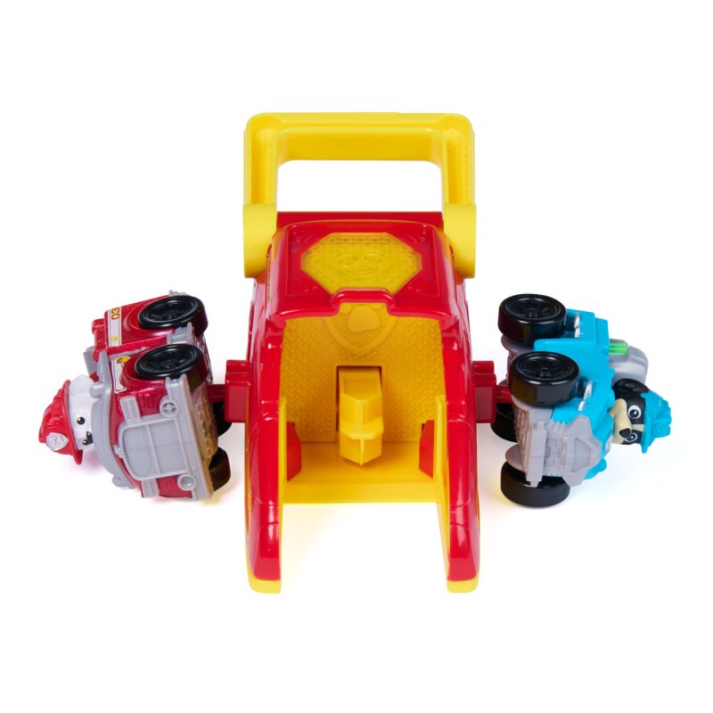 PAW Patrol Marshall Pup Squad Launchers with Rex Vehicle 2-Pack, Kids Toys for Boys and Girls Ages 3 and Up