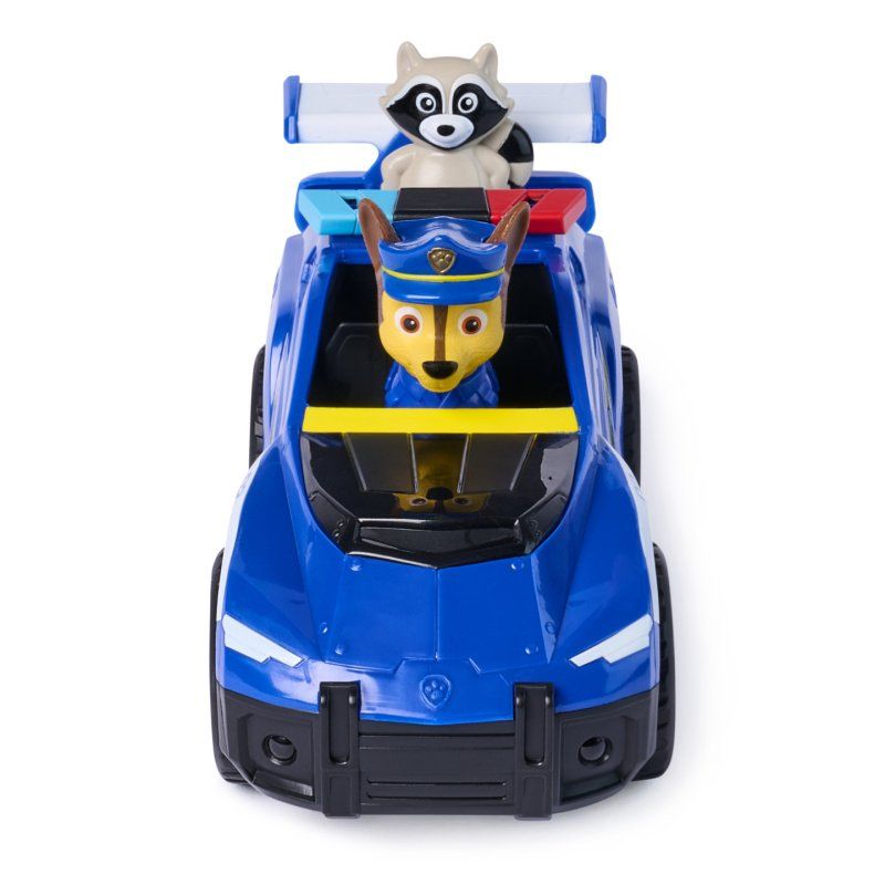 PAW Patrol : Search & Rescue, Chase Rescue Cruiser Vehicle with 2 Figures, Police Car Toy with Pull-Back Action, Kids