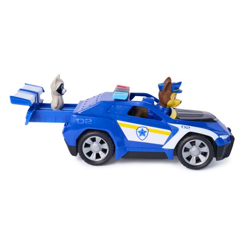 PAW Patrol : Search & Rescue, Chase Rescue Cruiser Vehicle with 2 Figures, Police Car Toy with Pull-Back Action, Kids