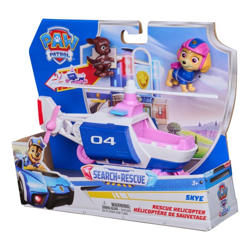 PAW Patrol - Pat Patrouille - Véhicule Figurine Stella Search & Rescue Mission Détective - Voiture Figurine À