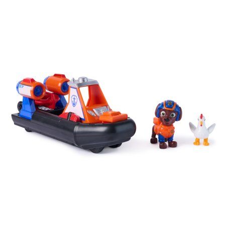 PAW Patrol - Pat Patrouille - Véhicule Figurine Zuma Search & Rescue Mission Détective - Voiture Figurine À