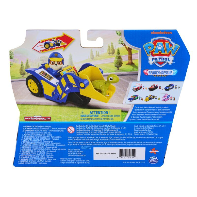 PAW Patrol - Pat Patrouille - Véhicule Figurine Ruben Search & Rescue Mission Détective - Voiture Figurine À