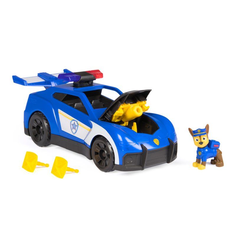 PAW Patrol - Pat Patrouille - Véhicule Interactif Chase Search & Rescue Mission Détective - Voiture Figurine À
