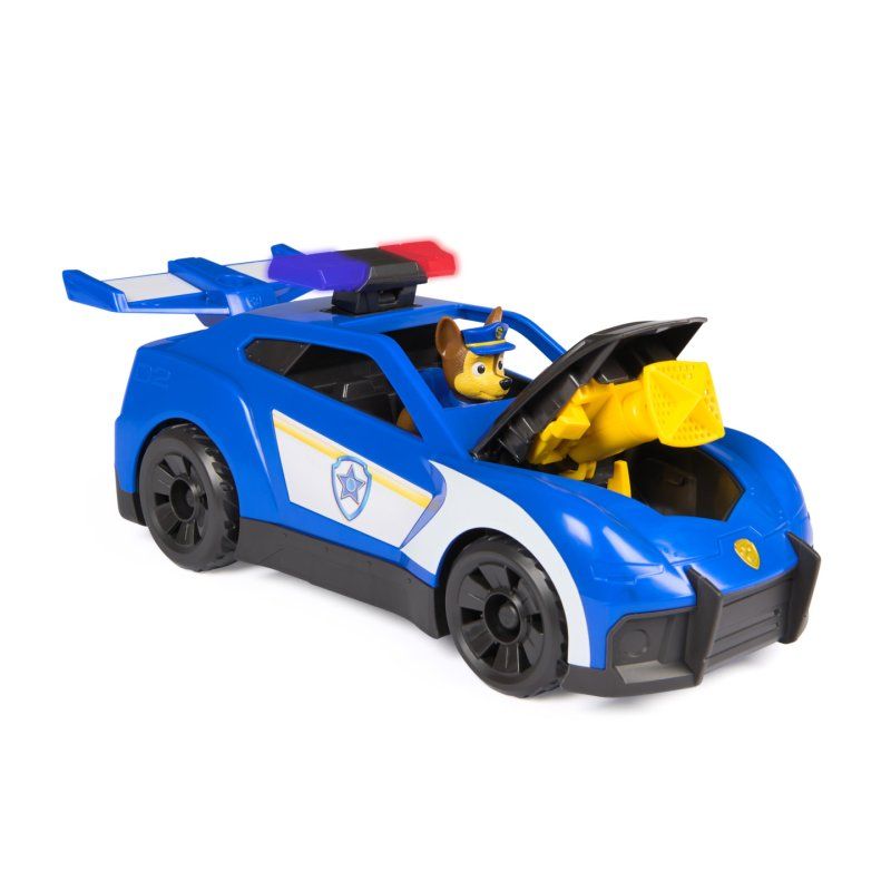 PAW Patrol - Pat Patrouille - Véhicule Interactif Chase Search & Rescue Mission Détective - Voiture Figurine À
