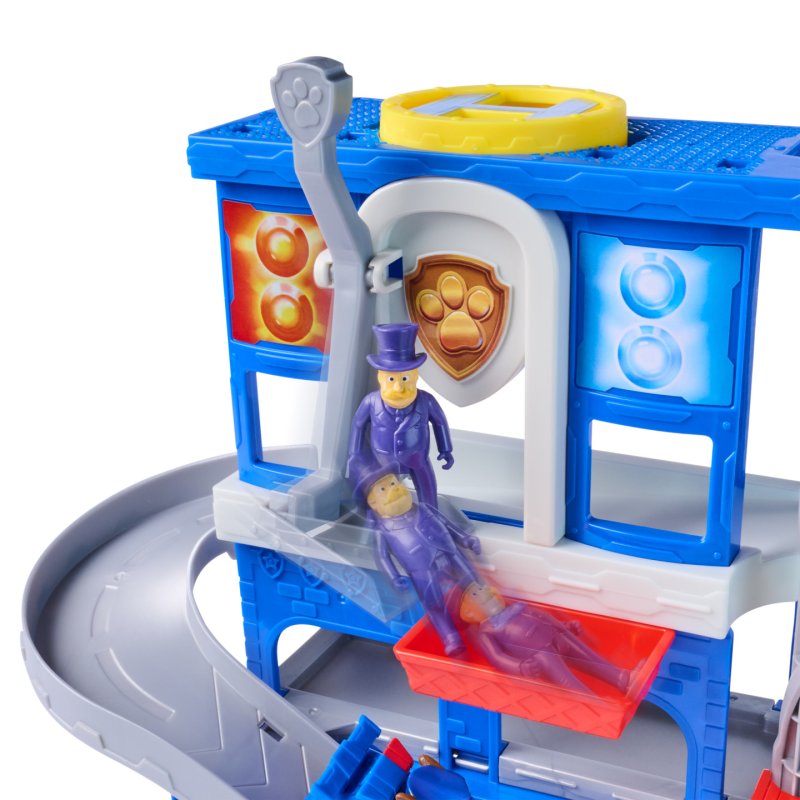 PAW Patrol : Pup Squad, Search & Rescue HQ Playset with Chase Pup Squad Racer, Humdinger Action Figure & Kitty Pal,