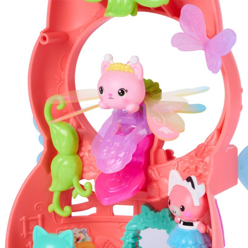 Gabby's Dollhouse Fairylandia, Kitty Fairy’s Flutter-riffic Playset with 12 Pieces & Exclusive Flutter-riffic Ring,