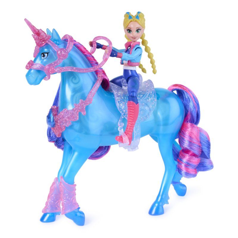Unicorn Academy - L'Ecole des Licornes - Playset Interactif River Et Isabel - Licorne Lumineuse Et Poupée À