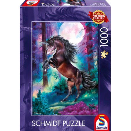 Schmidt Spiele Licorne au clair de lune, 1000 pcs