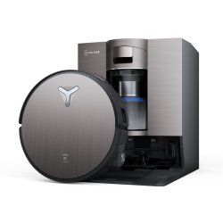 ECOVACS DEEBOT X11 OmniCyclone Schwarz Saug-Wisch-Roboter mit Reinigungsstation