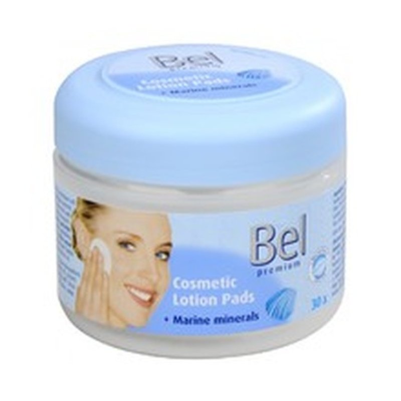 Bel Lotion Pads Sea Minerals 30 Pieces Wet Facial Wipes