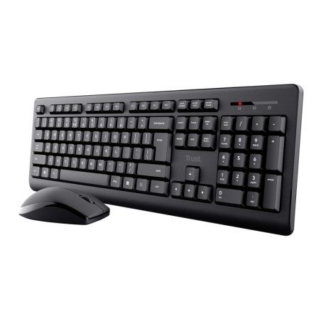 Pack 2en1 (Clavier/Souris) sans fil Trust Primo QWERTY Italien (Noir)
