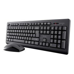 Pack 2en1 (Clavier/Souris) sans fil Trust Primo QWERTY (Noir)
