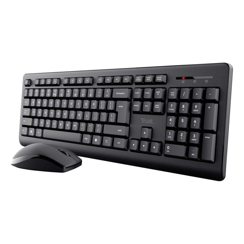 Pack 2en1 (Clavier/Souris) sans fil Trust Primo QWERTY (Noir)