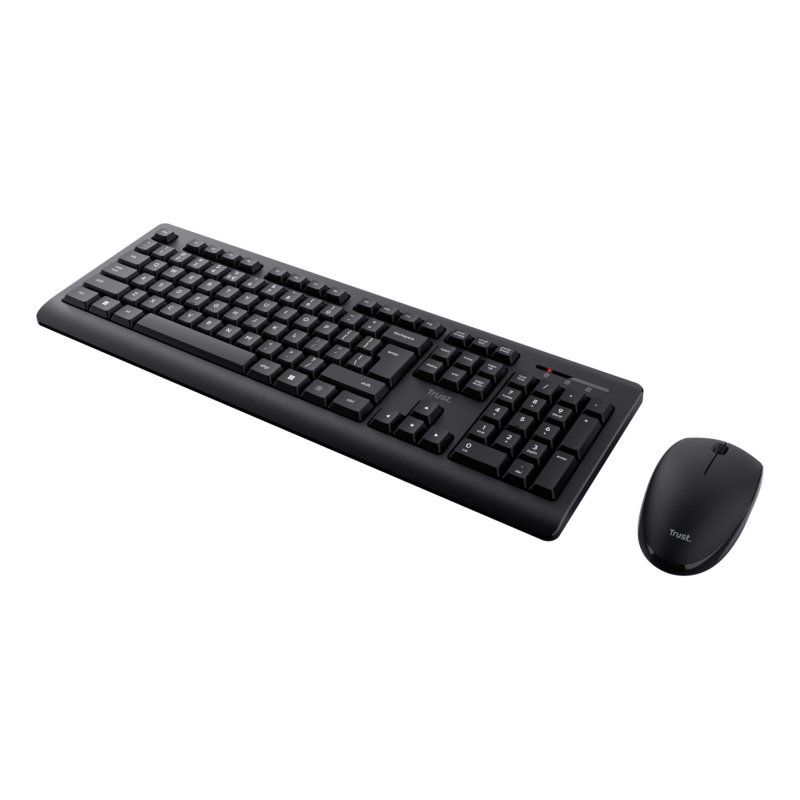 Pack 2en1 (Clavier/Souris) sans fil Trust Primo QWERTY (Noir)