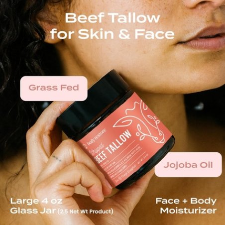 Body Restore Grass Fed Whipped Beef Tallow Balm with Manuka Honey for Face