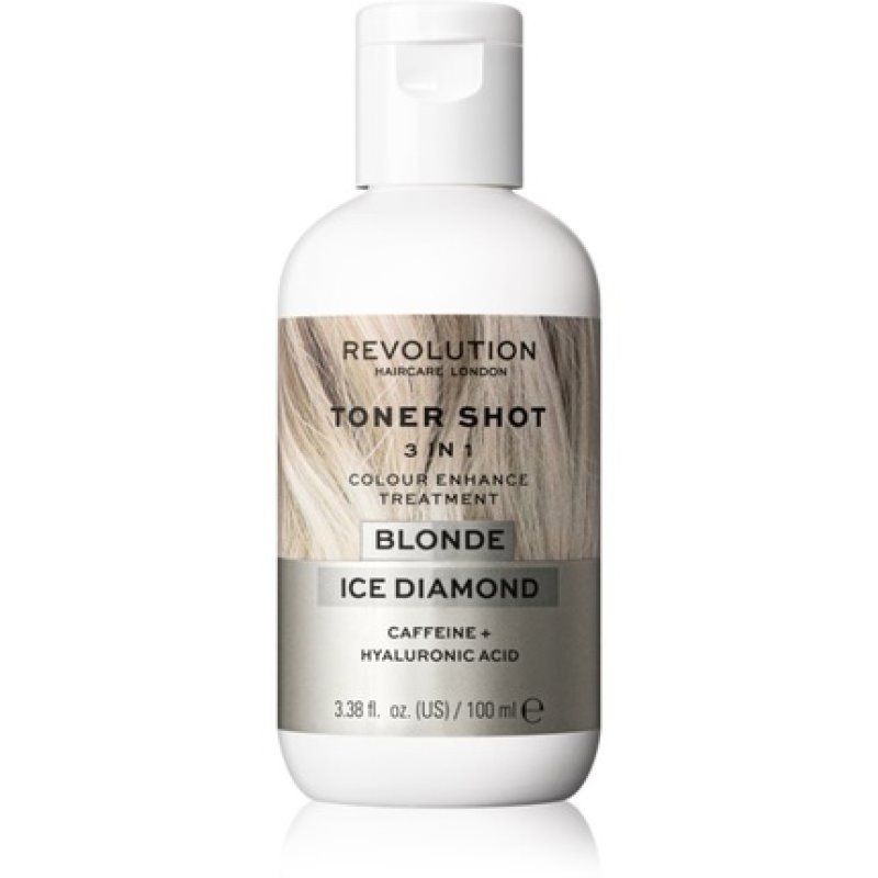 Revolution Haircare Toner Shot Blonde Ice Diamond 3-in-1 Nutrient-Enriched Colored Mask - 100 ml